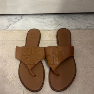 Tory Burch Brown Leather Sandals Size 9 Gently Used